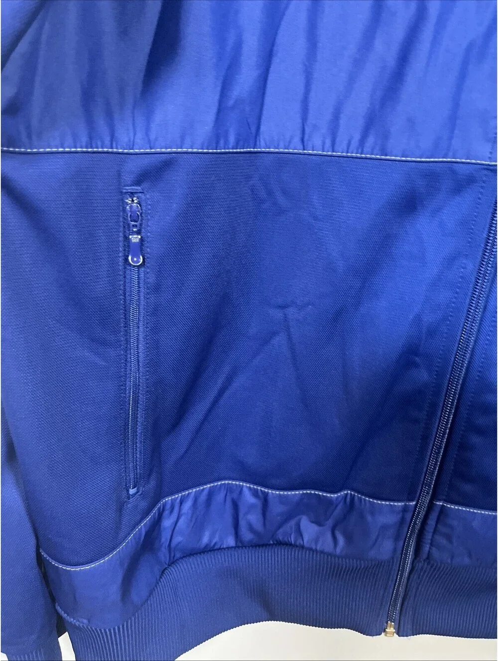 Vintage Adidas France Jacket Track XL Blue Football Full Zip